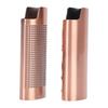 2 Pcs Lighter Case 8cm Length Grid and Dragon Pattern Exquisite Engraved Metal Lighter Cover for Party Bar