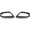 Black Stainless Steel Pipe Throat Exhaust Outputs Tail Frame Trim Cover 2Pcs For BMW 5 Series G30 G38 2018-2021 Car Accessories (Black)