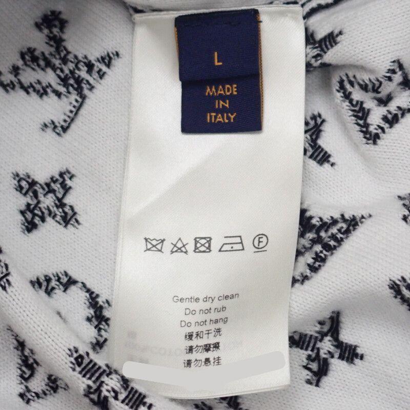 LOUIS VUITTON 1A8FM1 L sweat black cotton mens