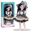 30 CM Mini Hareketli 23 Eklemli Bebek Kız Oyuncak 3D Büyük Gözler BJD Prenses Tam Kıyafetler Elbiseler Koleksiyonu Çocuk Bebek Hediye