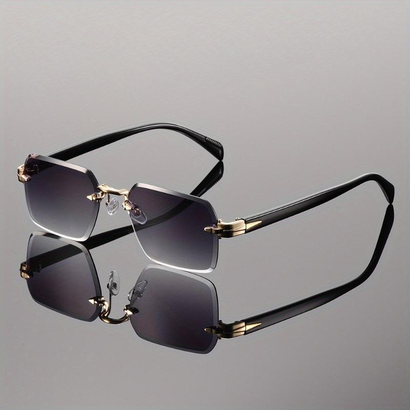 1 Set of Trendy New Boutique Fashion Glasses Women's Frameless Temperament Glasses Face Enhancing Small Fashionable