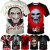 Fashion Hot Sale Billy The Billy Is A Puppet - Saw Horror Movie 3D Printed Women'sMen's T-Shirt Horror Pattern Anime T Shirts