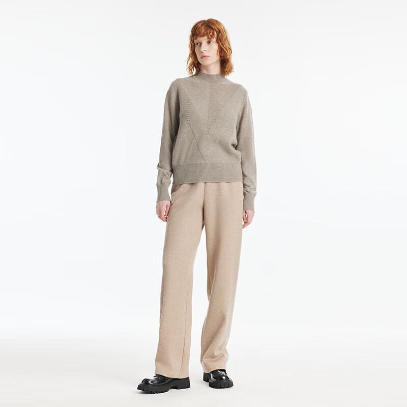 GOELIA Women's Semi-High Collar Cashmere Sweater