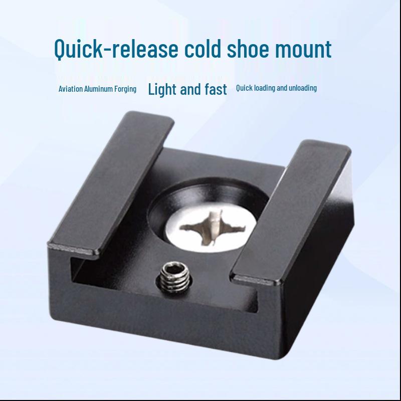 Multi-functional Quick Release Cold Shoe Mount for Photography Lights and Stands