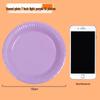Colorful Disposable Paper Plates for Kindergarten Arts, Crafts, and Decor