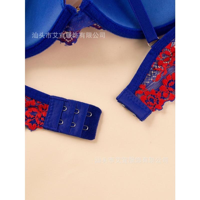 Sutien Push-Up cu Balene, Stil Francez, din Dantelă, pentru Femei