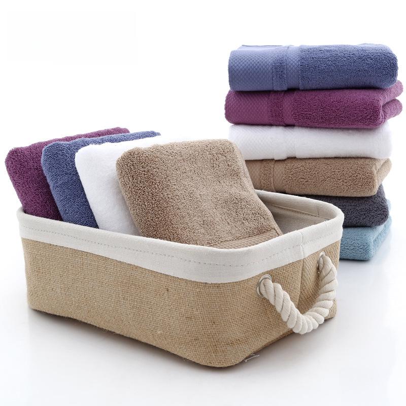 Long-Staple Thick Cotton Towel Set for Hotels with Custom Logo Option