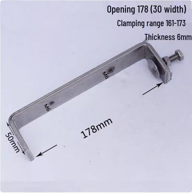 C304 Tiger Claw U-Shaped Stainless Steel Pipe Clamp