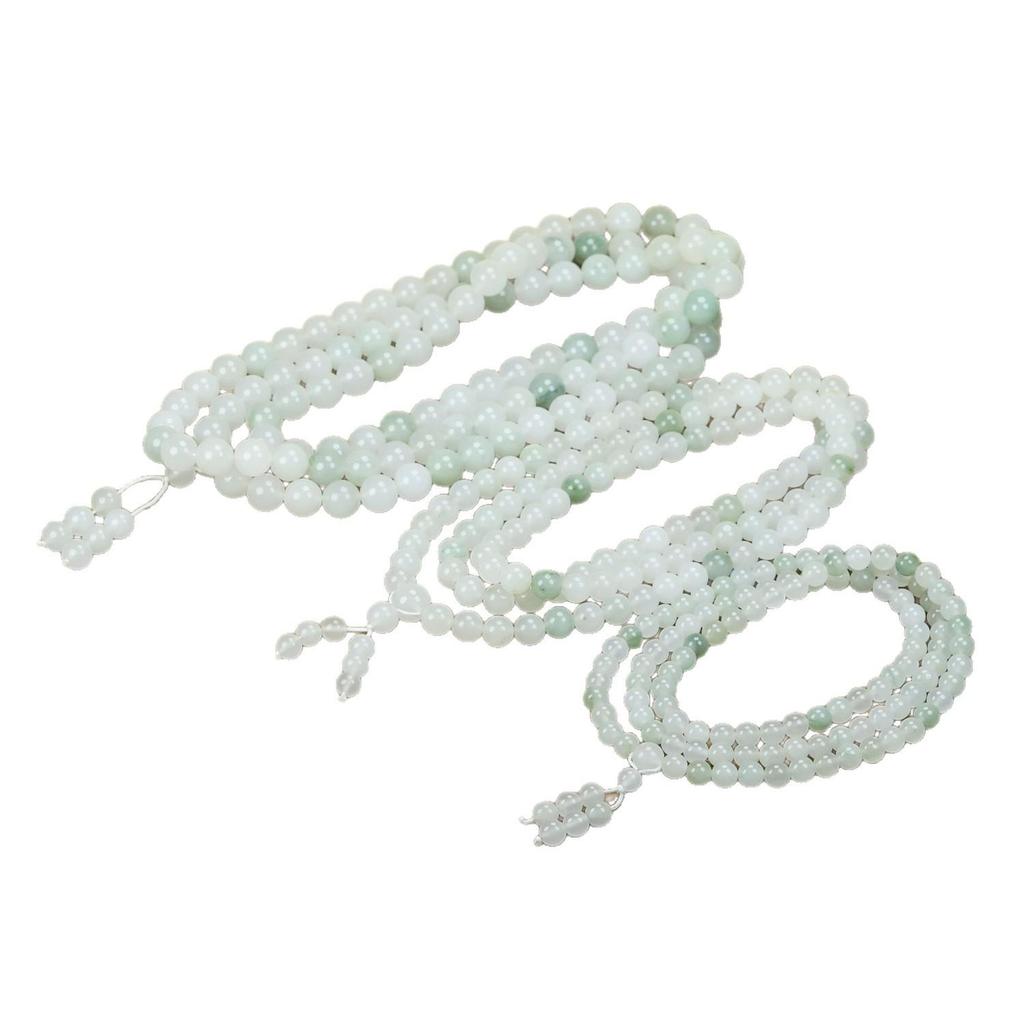 Tianshan Jade Green Multi-Size 108-Bead Buddhist Bracelet