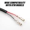 2 Pin Turn Signal Indicator Adapter Wiring Harness Plug and Play Blinker Cable No Cut Easy Install for Motorcycle Upgrade 18cm