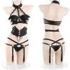 Hot Sexy Bunnygirl Cosplay Outfits Women Sexy Lingerie Goth Pu Leather Bodysuit Roleplay Costume Bdsm Sex Set Fantasy Bodycorn