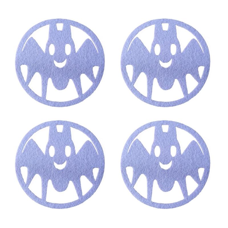 4Pack Halloween Placemats Coaster Pumpkins Table Halloween Placemat Drink Mat