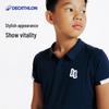 Decathlon Kids' Equestrian Quick-Dry Polo T-Shirt