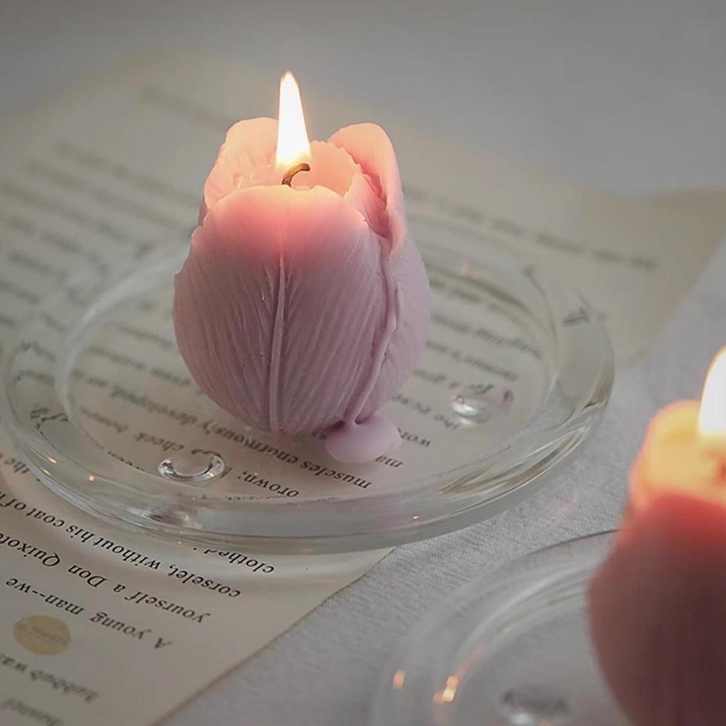 Valentine's Day diy tulip candle 1PCS flower aromatherapy candle ambience sense holiday gift home decoration candle light