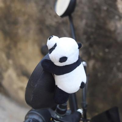 Bicycle Plush Panda Decoration Universal Mountain Road Bike Handlebar Seat Tube Frame Mount Panda Plushie Decor Bicycle Accessories