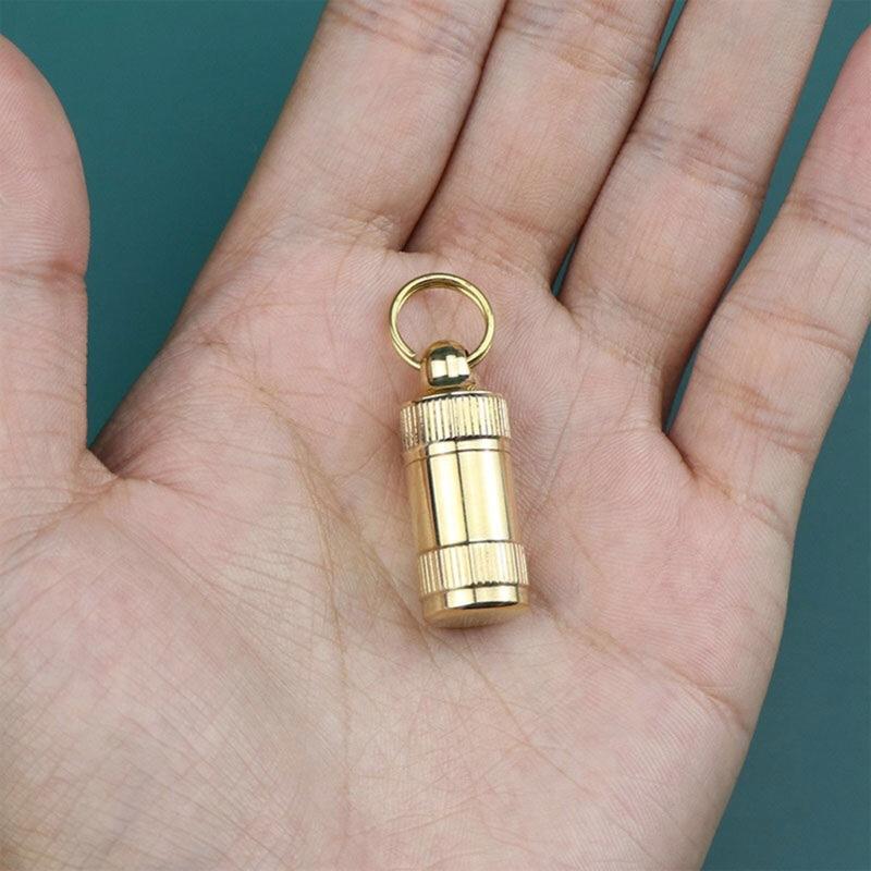 Portable Mini for Pill Organizer for Case Container Pocket for Pill Box Waterproof Medicine Bottle Keychain Sealed & Moi