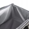 40L Picnic Cooler Bag with Zipper Closure, OXFORD Waterproof, EVA Foam Insulated, 2 Ice Packs, 47x28.5x30 Cm, Gray Black less
