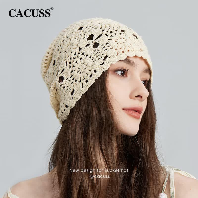 CACUSS Women s Slouchy Crochet Knit Beanie Hat 56-62cm