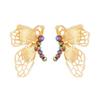 Stylish Alloy Butterfly Earrings Sophisticated Butterfly Earrings Adornment for Urban Women Seeking Unique Style