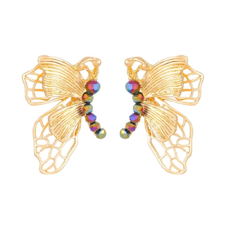 Stylish Alloy Butterfly Earrings Sophisticated Butterfly Earrings Adornment for Urban Women Seeking Unique Style 1