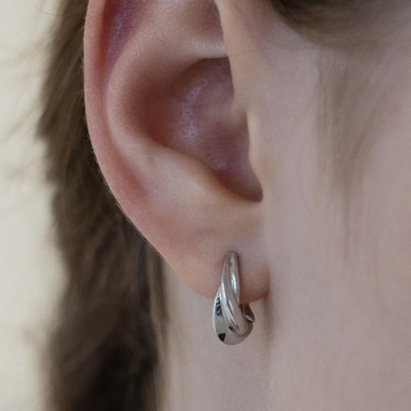 TATIANA Mystic Twist Hoop Earrings EC3127 (M/L)