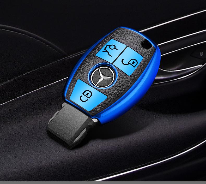 Mercedes Key Case Cover for GLC260L, E-Class E260L, C200L, GLE320, GLA200, S-Class, Viano
