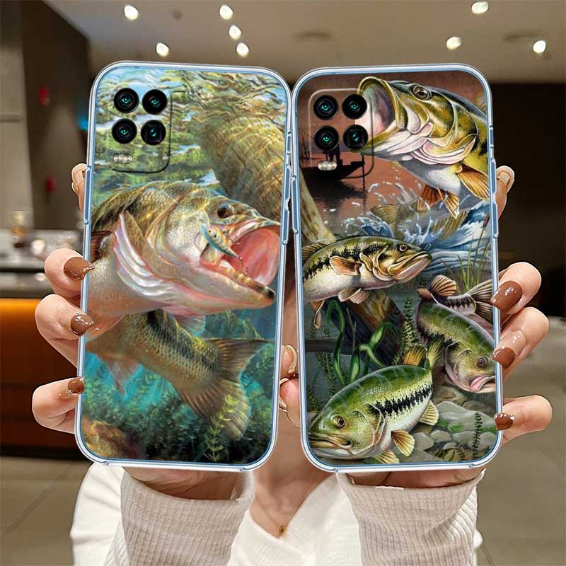 RE4 Angling Go Fishing Transparent Phone Case for Samsung Galaxy A04 A04S A14 A23 A34 A54 M23 M33 M52 M53