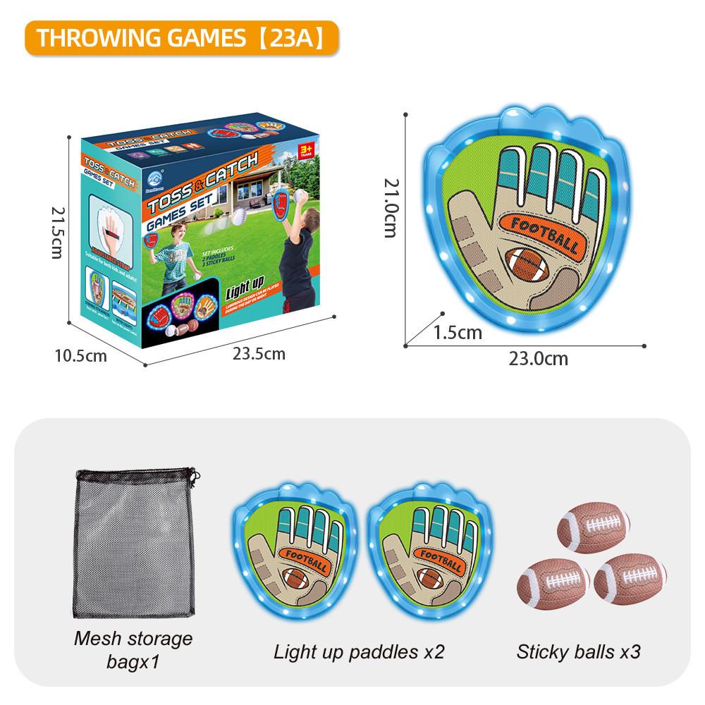Camping Game Childrens Glow Sticky Target Ball Outdoor Family Activity Gift Set