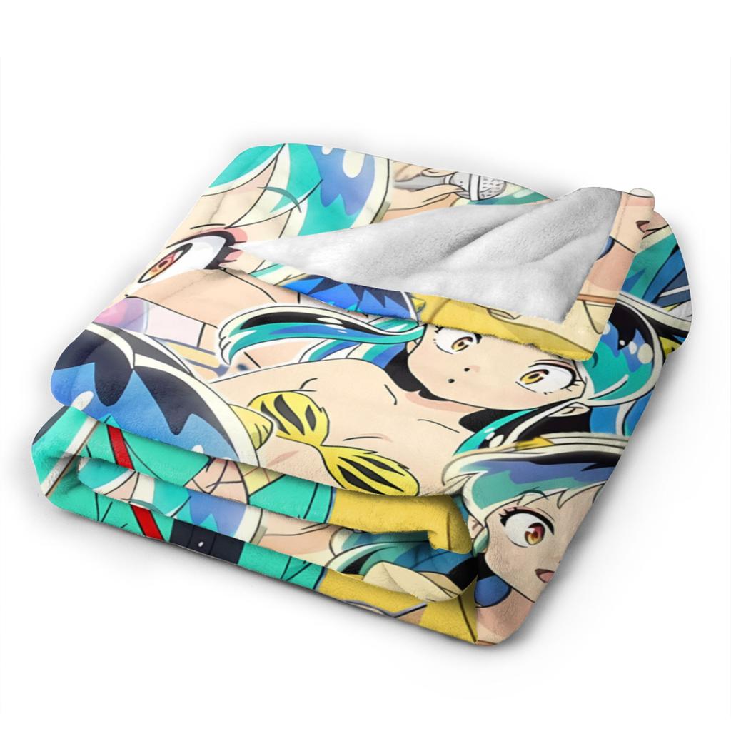 Urusei Yatsura Anime Super Soft Blanket  Boy Girl Plush Throw Blanket Street Trend Home Decor Flannel Bedspread Sofa Bed Cover
