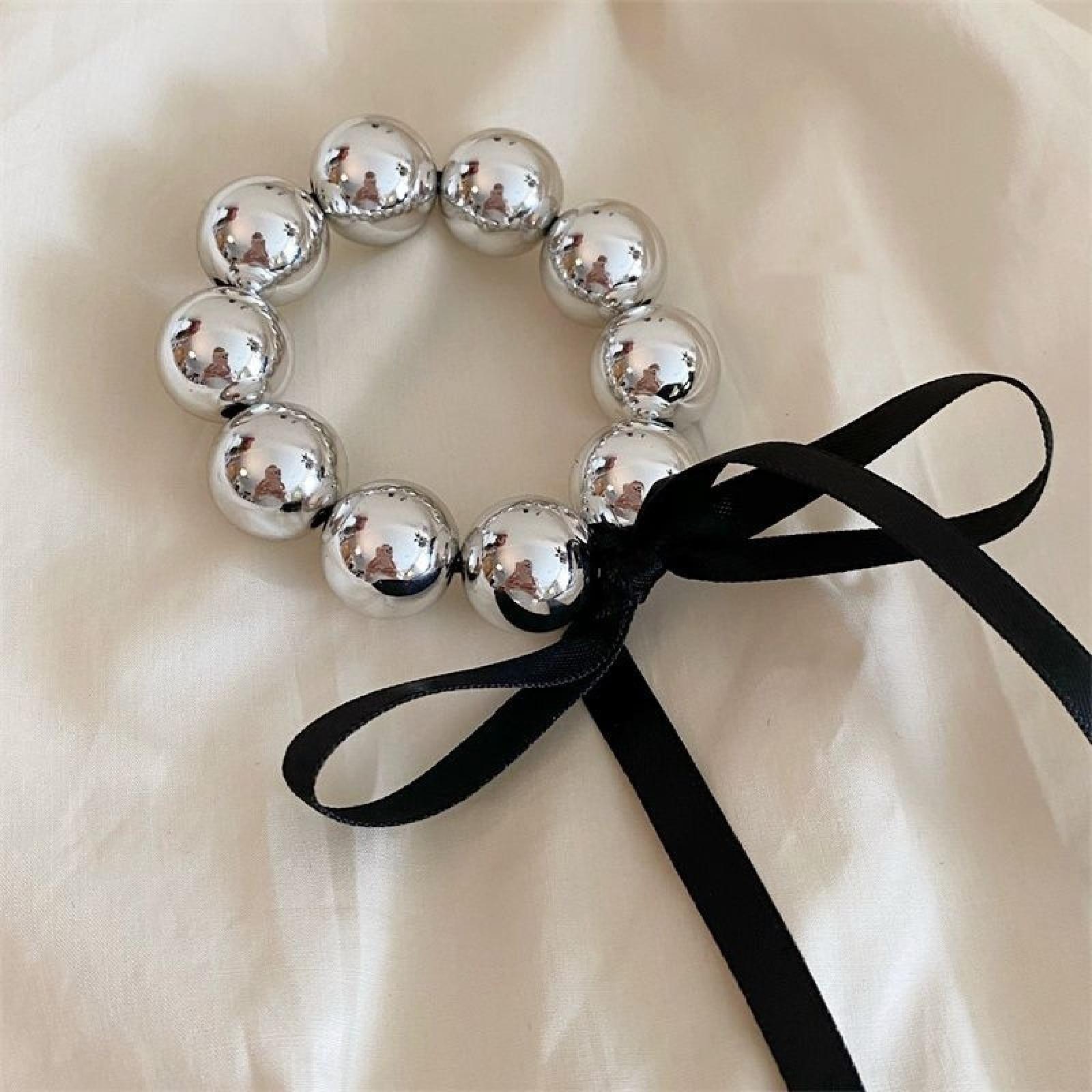 

1 шт. Модная резинка для волос «хвост» Черная лента Жемчуг Повязка для волос Высокая эластичность Резинка для волос Кожаная лента Прочная Не повреждает волосы Голову