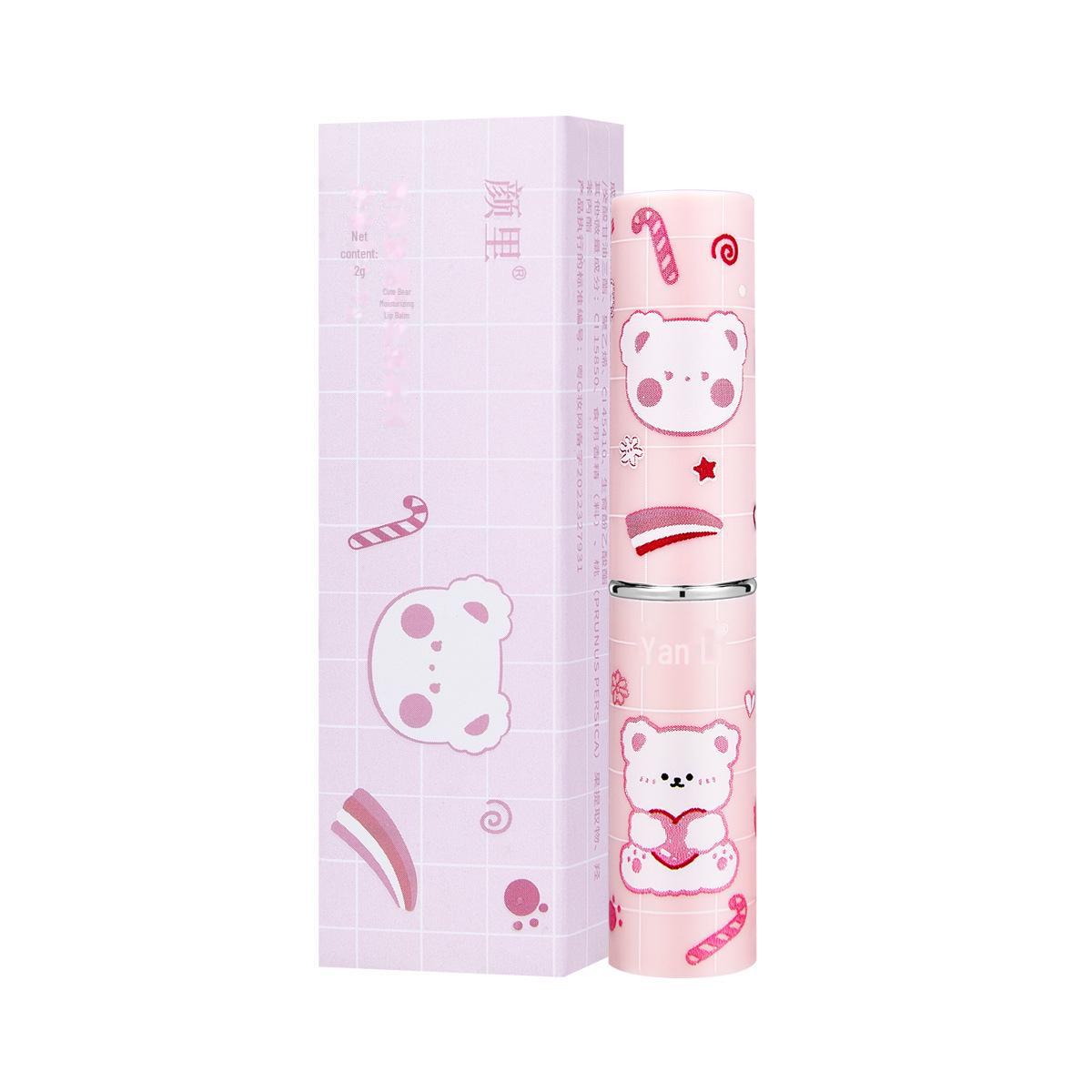 

Увлажняющий бальзам для губ с медвежьей кожей Yan Li Meng: Увлажняет, осветляет морщины вокруг губ и предотвращает появление трещин благодаря нежирной формуле розовый