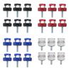 6PCS Hard Top Quick Removal Fastener Thumb Screw with D Rings Billet Aluminum for  JK JLU JT
