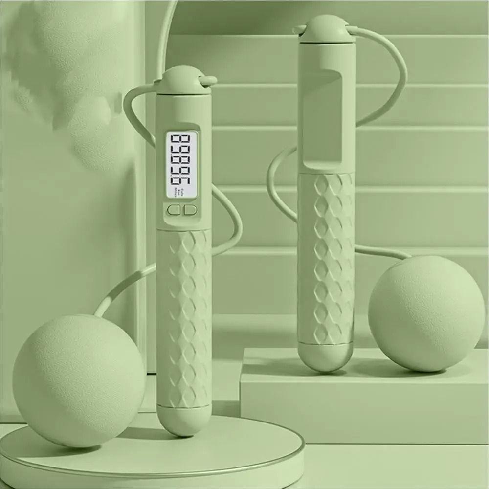 Anti-Skid Jump Rope with Counter 3M Length Fitness Jump Rope Counting Jump Rope Ball  Student