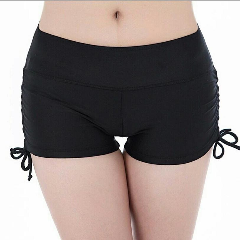 Women Sports Shorts Bikini Swimming Beach Swimwear Lady Boy Short Brief Bottoms