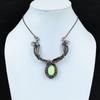 Lemon Chrysoprase Necklace Copper Wire Wrapped Necklace Handmade Necklace Lemon Chrysoprase Copper Jewelry Gemstone Necklace Engagement Gift