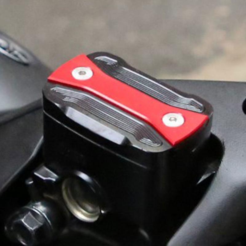 Motorcycle Brake Oil Bottle Cover Replacement Aluminum Alloy Tank Protector Tank Protector Motorcycle Brake Fluid Pump Oil Guard
