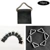 10 Peças Fivelas Triangulares Acessórios Fivelas de Mola Kit de Reparo com Alça Triângulo