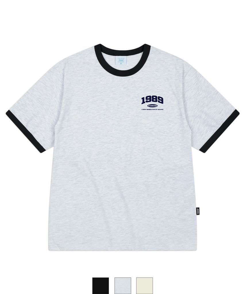 1989STANDARD Small 1989 Cool Cotton Ringer Short Sleeve (Srsstd-0012)