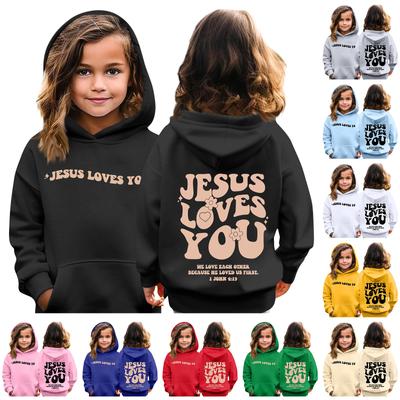 Kinder Hoodie Jungen und Mädchen Mode bedruckt Langarm Kapuzentasche Hoodie