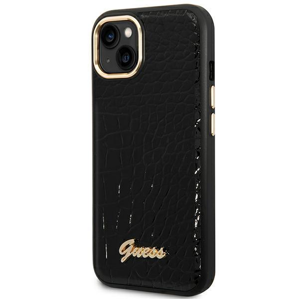 Guess Guhcp14Mhgcrhk Iphone 14 Plus / 15 Plus 6.7 Czarny/Black Hardcase Croco Collection