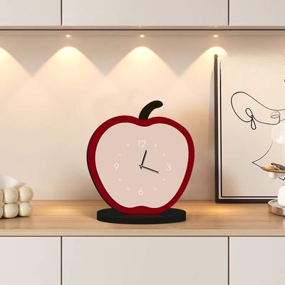 Fruit Table Clock Simple Modern Home TV Cabinet Desk Decoration Living Room Desk Modern High End Ornament