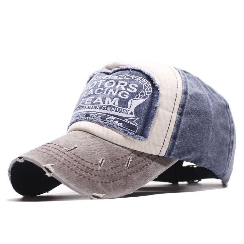 Men's sun hat sticker old washed racing baseball cap outdoor hat women washed old