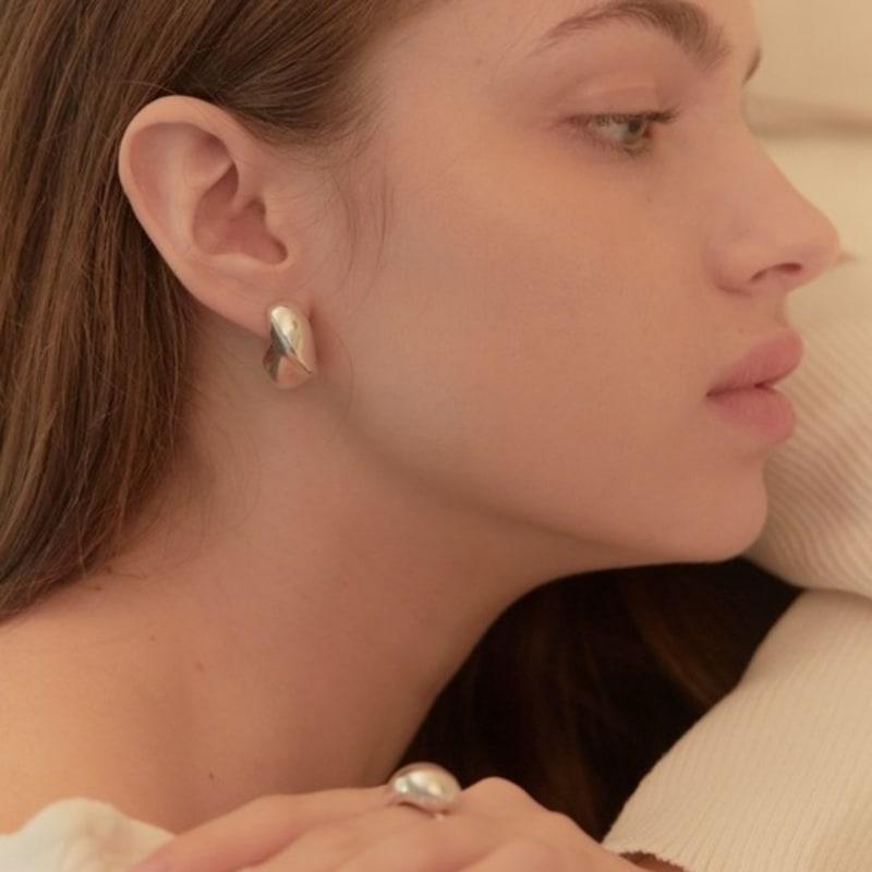 

hish bold earrings - silver (silver925) silver