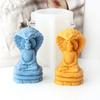3D Buddhas Candle Silicone MoldNon Stick Easy To Demold for DIY Candle