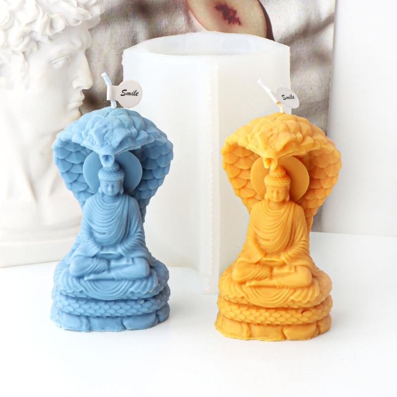 3D Buddhas Candle Silicone MoldNon Stick Easy To Demold for DIY Candle