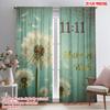 2pcs 2D Flat Printing Curtain 11 11 Make A Wish Fabric Without Electricity Family Party Use for Holiday Parties Home Decor