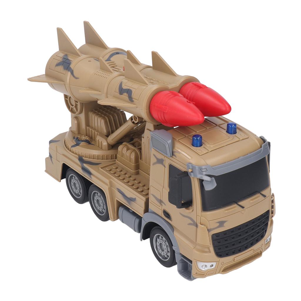 Armored Vehicle Car Stimulation Pull Back Light Music Electronic Dual Armored Model Truck for