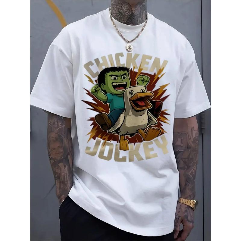 European sizes Men'S Trendy Crew Neck T-shirt | Versatile Short-Sleeved, Suitable for Travel/Summer/Beach