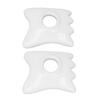 2pcs Face and Body Gua Sha Board Ceramic Gua Sha Board Face Lift Muscle Relief Scraping Massage Tool for Face and Body