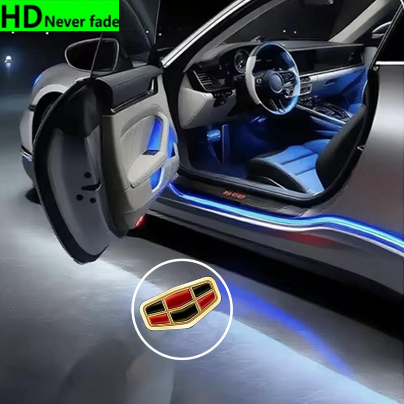 

2 шт. Логотип Автомобиль HD Дверь Приветственный Свет Светодиодный Проектор Лампа Для Geely Boyue EC718 RV X7 Atlas NL3 X70 GL GS 7 EC715